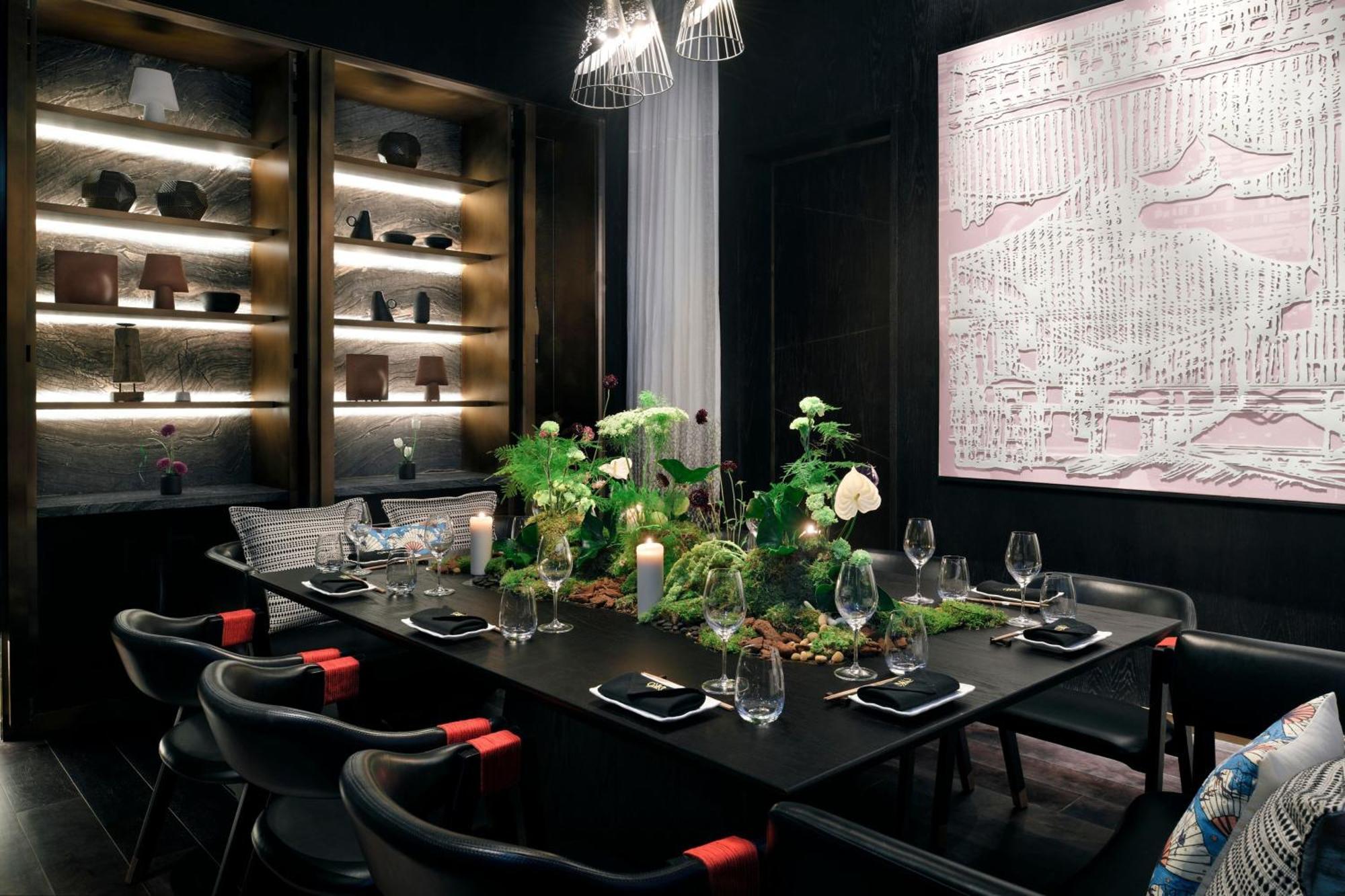 Marriott Resort Palm Jumeirah, Дубай Экстерьер фото Private dining room at the restaurant